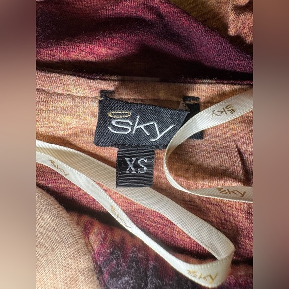 Sky Top Western Leopard Chic Leather Halter Top Strappy halter tie straps XS y2k - Picture 14 of 16